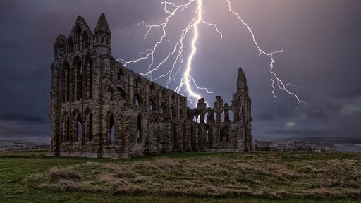 Whitby Abbey Dracula Lightning 